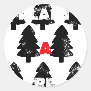 Sticker Rond Plante Motif d'arbre