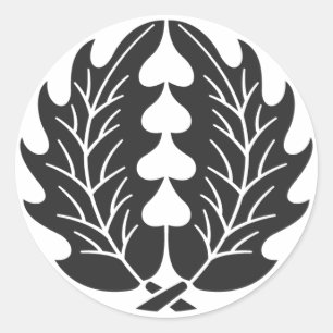 Sticker Rond plantes [Famille Crest]