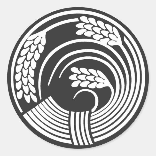 Sticker Rond plantes [Famille Crest] (Devant)