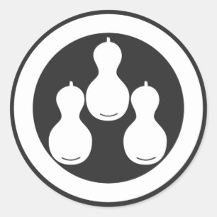 Sticker Rond plantes [Famille Crest]