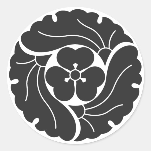 Sticker Rond plantes [Famille Crest] (Devant)