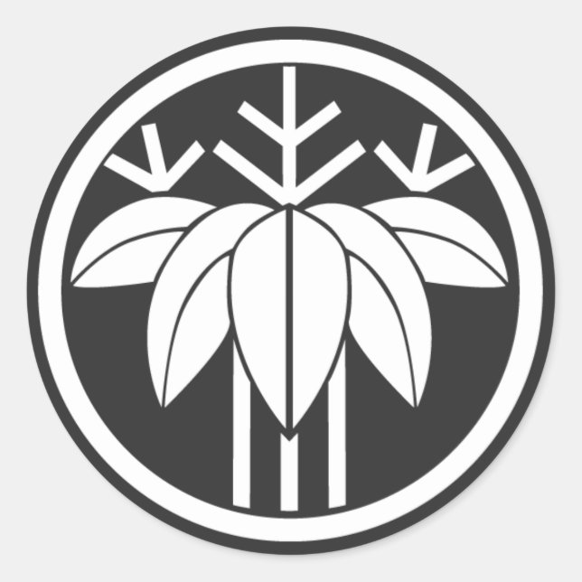 Sticker Rond plantes [Famille Crest] (Devant)