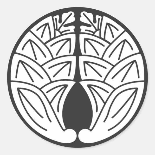 Sticker Rond plantes [Famille Crest] (Devant)