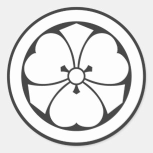 Sticker Rond plantes [Famille Crest]