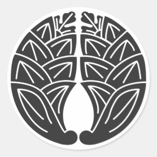 Sticker Rond plantes [Famille Crest]