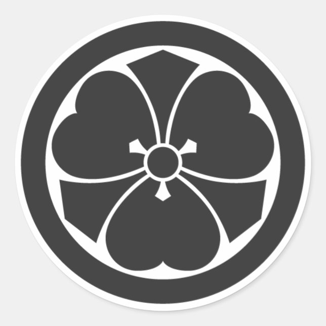 Sticker Rond plantes [Famille Crest] (Devant)