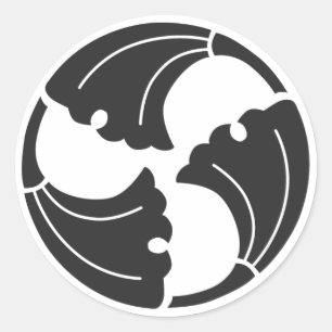 Sticker Rond plantes [Famille Crest]