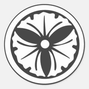 Sticker Rond plantes [Famille Crest]