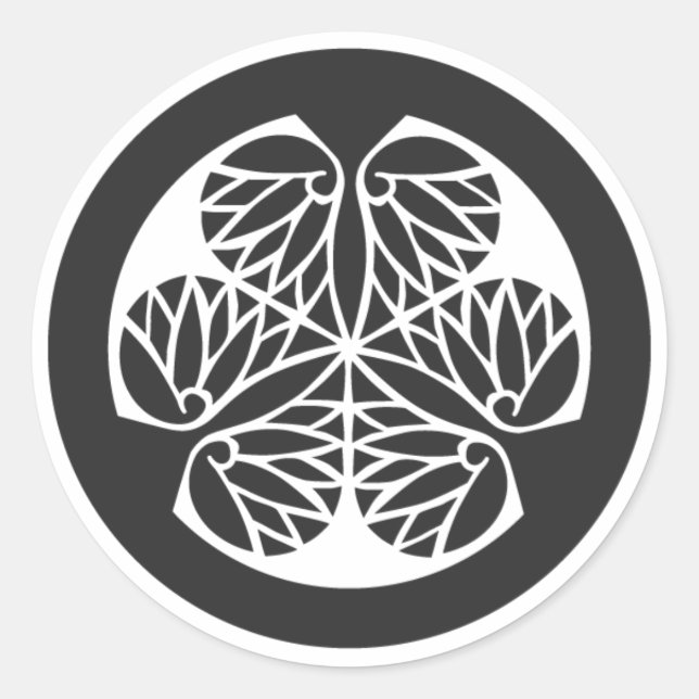 Sticker Rond plantes [Famille Crest] (Devant)