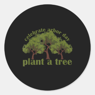 Sticker Rond Plantes Trees Von Arbor Day Être un écologiste