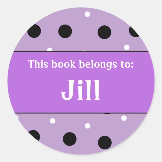 Sticker Rond Plaque de réservation - Personnaliser avec votre n (Devant)
