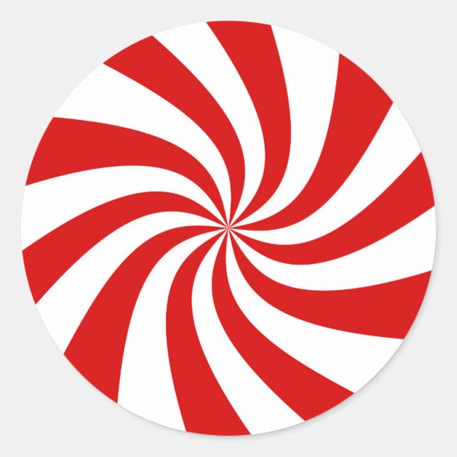 Sticker Rond plaque de sucre de canne rouge (Devant)