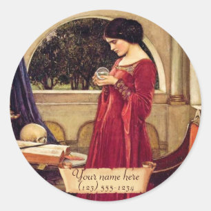 Sticker Rond Plaque d'enregistrement pré-Raphaelite Crystal Bal