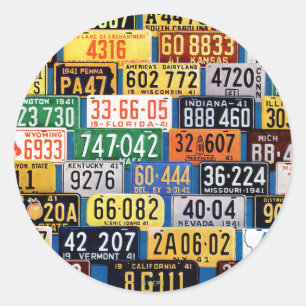 Sticker Rond Plaques minéralogiques par H. Wilson Smith