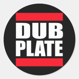 Sticker Rond Plat Dubplate de copie