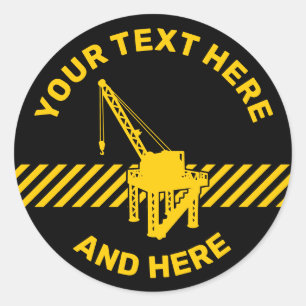 Sticker Rond Plateforme de construction
