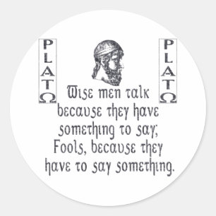 Sticker Rond Platon