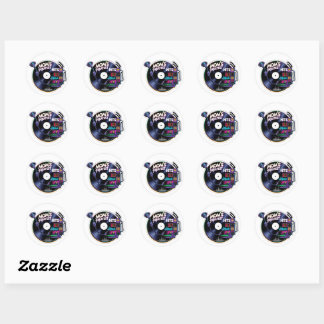 Sticker Rond Playlist Vintage de maman 02