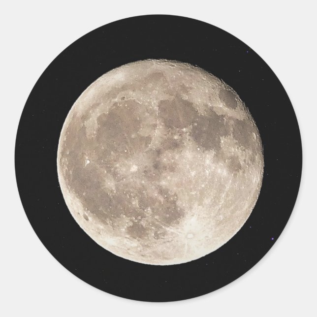 Sticker Rond Pleine lune (Devant)
