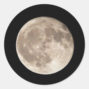 Sticker Rond Pleine lune