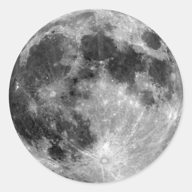 Sticker Rond Pleine lune (Devant)