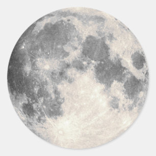 Sticker Rond Pleine lune