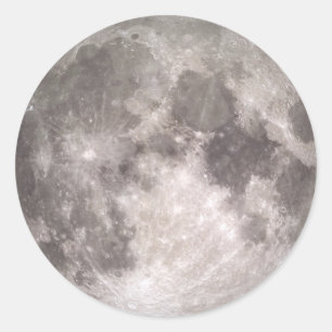 Sticker Rond Pleine lune rare le jour de Noël