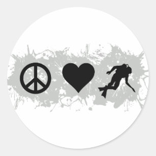 Sticker Rond Plongée à l'air