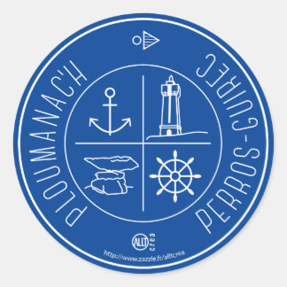 Sticker Rond Ploumanach Perros-Guirec