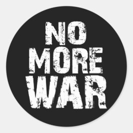 Sticker Rond Plus de guerre