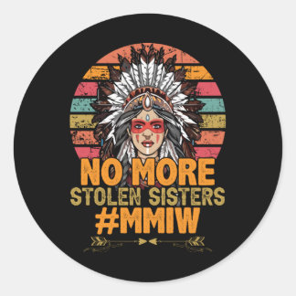 Sticker Rond Plus de soeurs volées MMIW