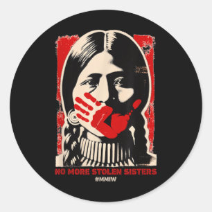 Sticker Rond Plus de sour volé Amer de sensibilisation à la mim