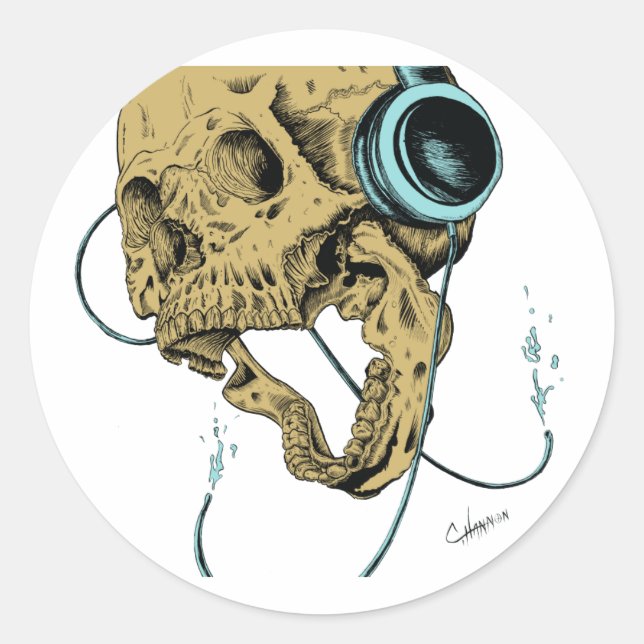 Sticker Rond Plus fort (Devant)