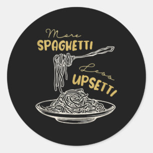 Sticker Rond Plus Spaghetti Moins Débardeur Upsetti