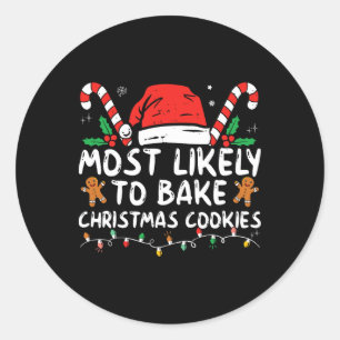 Sticker Rond Plus susceptible de gâter les biscuits de Noël