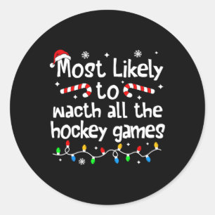 Sticker Rond Plus Susceptible de Regarder Tous les Matchs de Ho