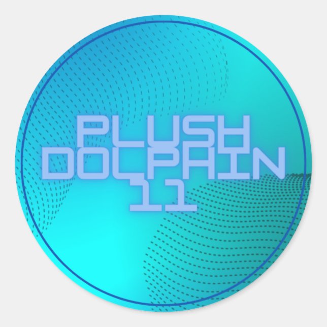 Sticker rond Plushdolphin11 (Devant)
