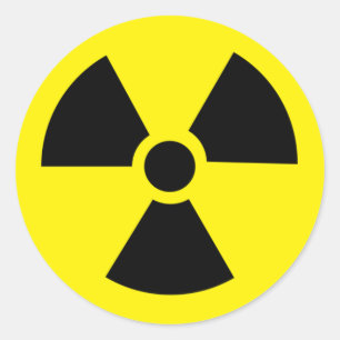 Sticker Rond plutonium - élément radioactif transuranien