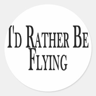 Sticker Rond Plutôt voler