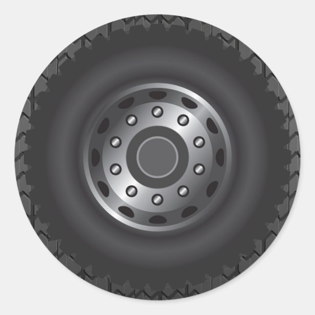 Sticker Rond Pneumatiques pour camions MONSTER #1 (Devant)