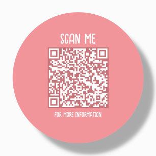 Sticker Rond Poche Analyse de code QR professionnel