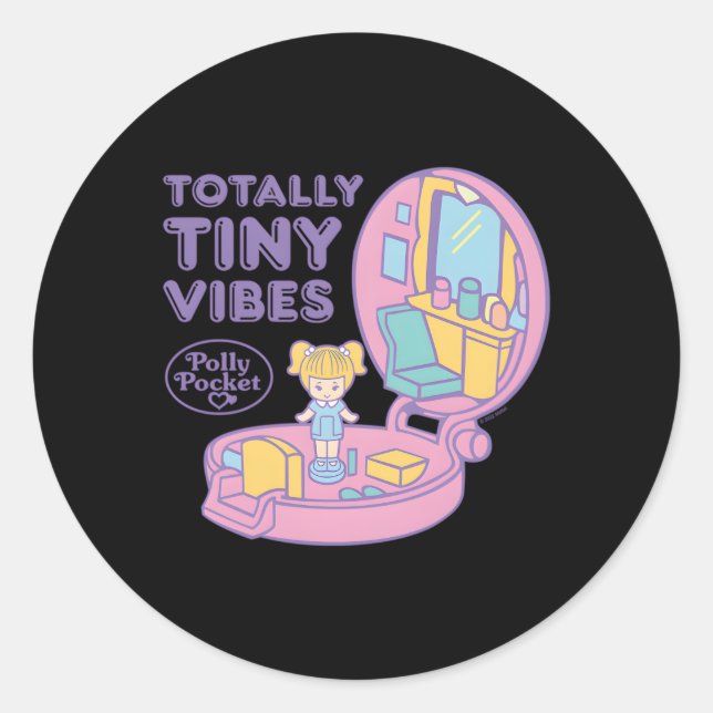 Sticker Rond Poche Polly Totalement Minuscule S (Devant)