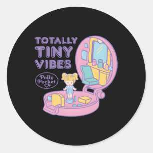 Sticker Rond Poche Polly Totalement Minuscule S