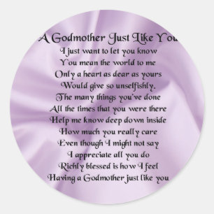 Sticker Rond Poème Lilac Godmère