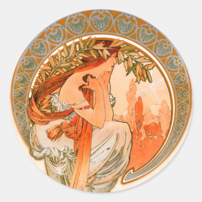 Sticker Rond Poésie (Devant)