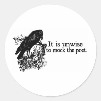 Sticker Rond Poète