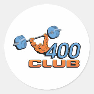 Sticker Rond Poids du club 400