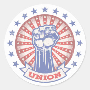 Sticker Rond Poing 817 des syndicats