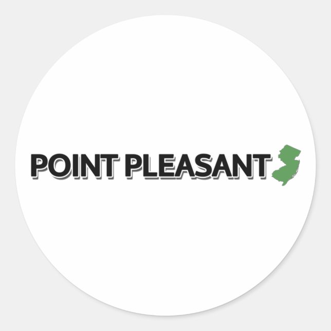 Sticker Rond Point Agréable, New Jersey (Devant)