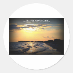 STICKER ROND POINT D'ALLIGATOR, LA FLORIDE